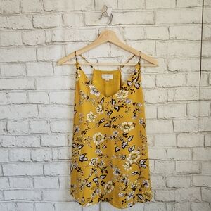 LOFT Yellow Floral Camisole